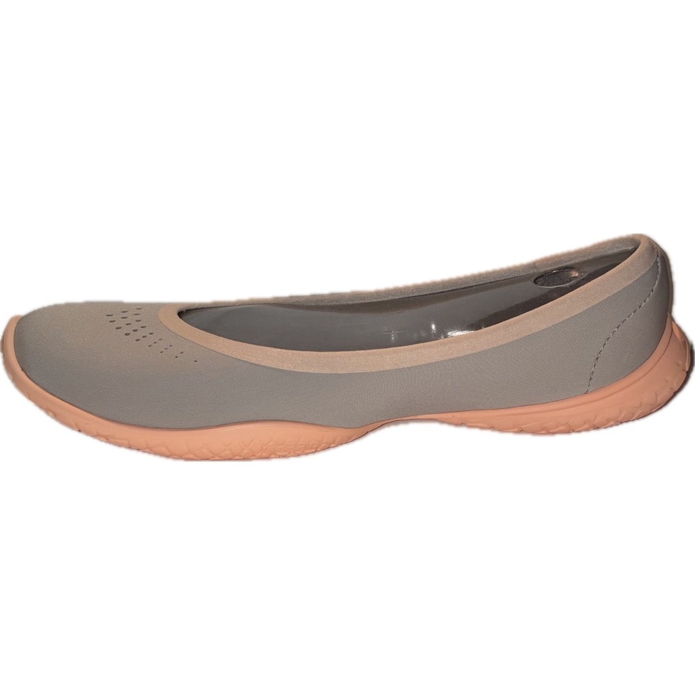 LISSOM Flyte Ballet Flat Gorpcore Grey Coral Slip On Comfort 9.5